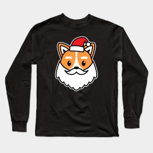 Santa Corgi Long Sleeve T-Shirt